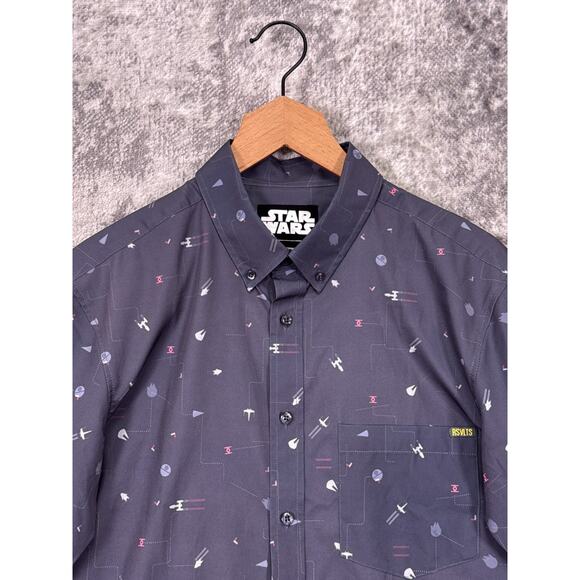 RSVLTS Shirt Small Mens Star Wars Stay On Target Death Star - Picture 2 of 8